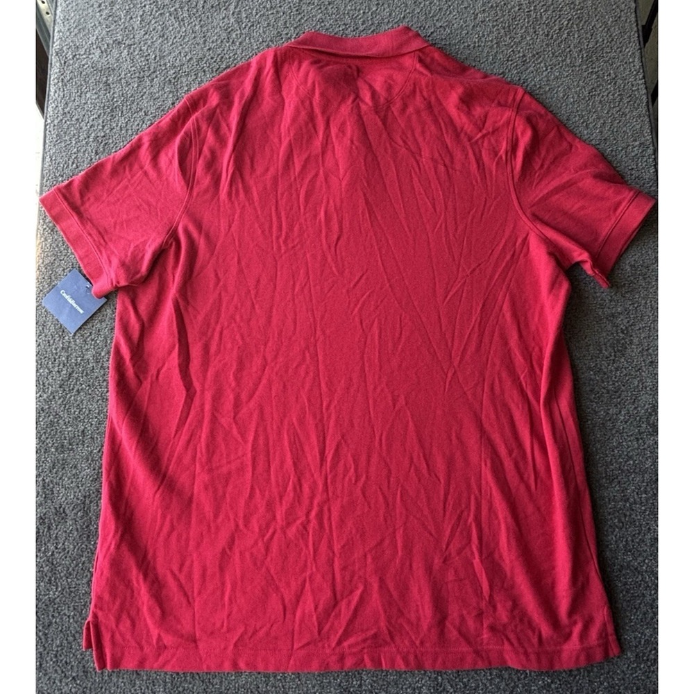 Croft & Barrow Easy Care Pique Polo Men's Size XXL Tall Red 100% Cotton - Picture 7 of 7